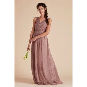 Birdy Grey Christina Convertible Tulle Maxi Formal Bridesmaid Dress Sunday Mauve